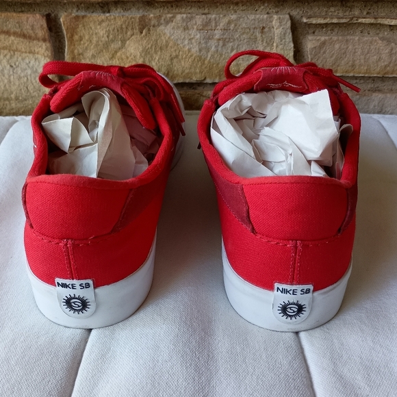 Nike Men's Red Skate Sneakers with White Soles Sb Shane O’Neill_ 11.5 - Picture 7 of 9